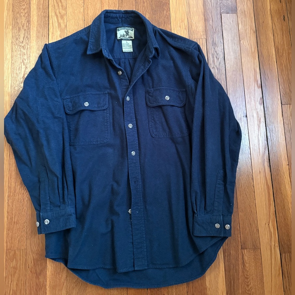 Field & Stream Dark Blue Cotton Flannel